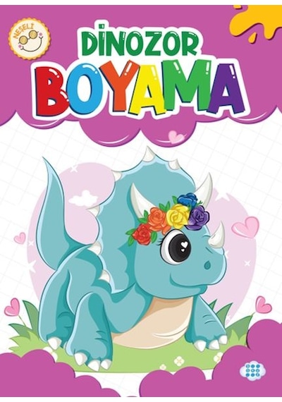 Neşeli Dinozor Boyama