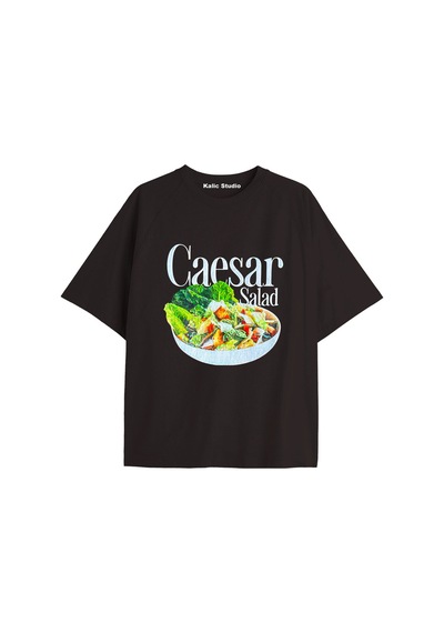 Kalic Studio Y2k Vintage Pickles Baskılı Siyah T-shirt Kod 239 Siyah-239