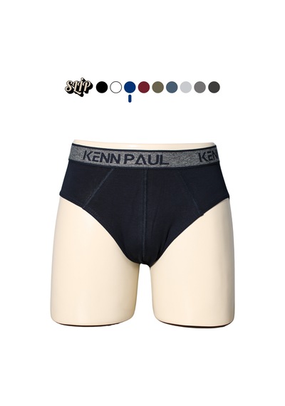 Kp Erkek Düz Pamuklu Lacivert Boxer Slip Boxer Lacivert