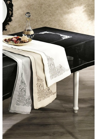 Nazik Home Santa Masa Örtüsü Gri