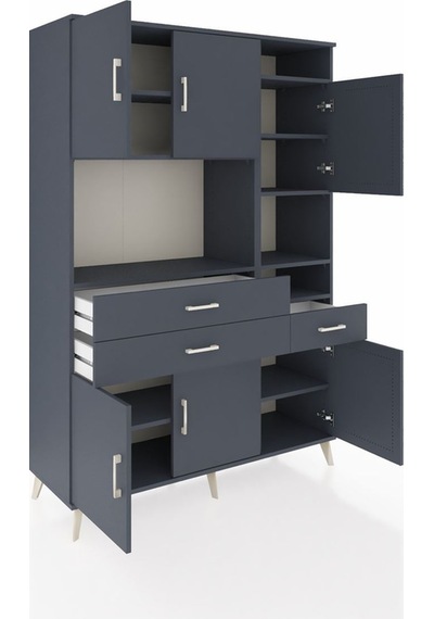 Hyperion Dolap 10 Raflı 3 Çekmeceli 6 Kapaklı 132x44x195 Antrasit-antrasit/antrasit Antrasıt/antrasıt - Antrasıt Hyperion Dolap 10 Raflı 3 Çekmeceli 6 Kapaklı 132x44x195 Antrasit-antrasit/antrasit Antrasıt/antrasıt - Antrasıt