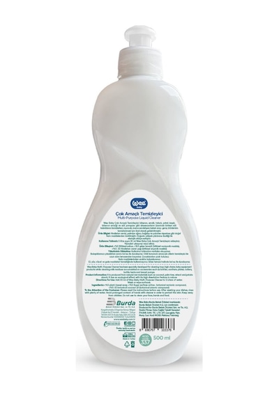 Wee Baby Biberon ve Emzik Temizleyici 500 ML  (%100 DOĞAL ÖZLÜ)