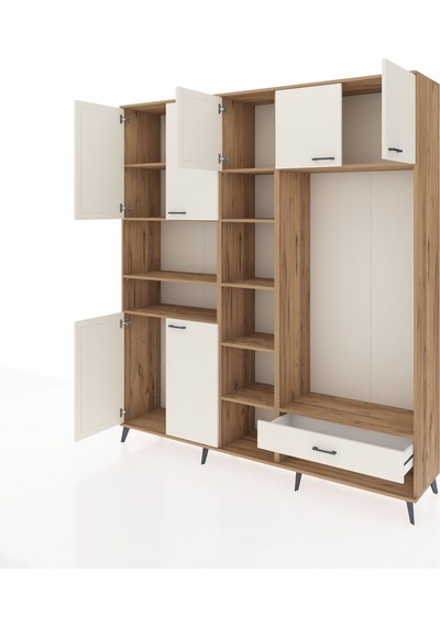 Hyperion Dolap 11 Raflı Tek Çekmeceli 7 Kapaklı 220x44x243 Çam-aytaşı/aytaşı Aytası/aytası Hyperion Dolap 11 Raflı Tek Çekmeceli 7 Kapaklı 220x44x243 Çam-aytaşı/aytaşı Aytası/aytası