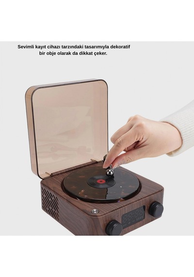 Bluetooth Hoparlörlü Dijital Saatli Gece Lambası Su Dalgası Ambiyans Işığı Çok Fonksiyonlu