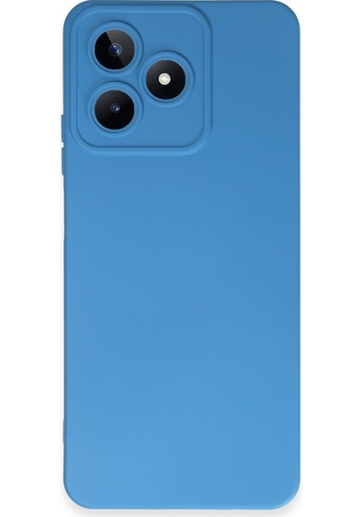 Realme C53 Uyumlu Kılıf Nano İçi Kadife Silikon - Mavi