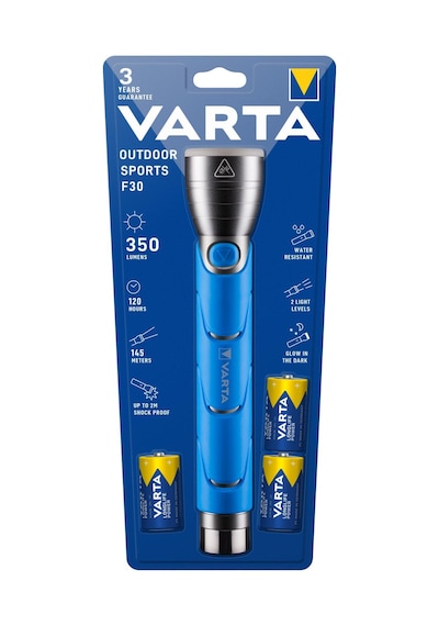 Varta Outdoor Sports F30 Led El Feneri Gri - Mavi