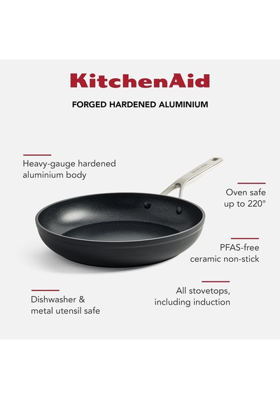 Güçlendirilmiş Dövme Alüminyum Kızartma Tavası 24 Cm Belirtilmemiş