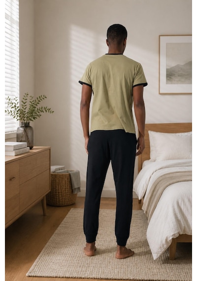 Kapbirtane Arcan Erkek Bisiklet Yaka Kısa Kollu Manşetli Paça Pijama Takımı 65002h - 1 Adet Haki Kapbirtane Arcan Erkek Bisiklet Yaka Kısa Kollu Manşetli Paça Pijama Takımı 65002h - 1 Adet Haki