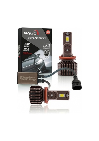 Paul Süper Pro H11-h8-h9-h16 24.000 Lümen Güç Şimşek Etkili Odaklı Ufuk Çizgili Csp Led