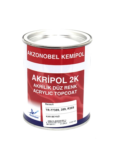 Akzonobel Akripol 2k Düz Renk -kar Beyazı-tr77389. 389. R389-1 Lt