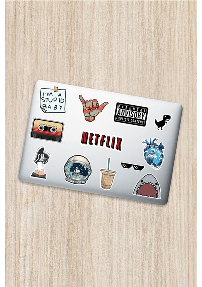 Dekoratif Laptop Notebook Tablet Telefon Sticker Set 002 1