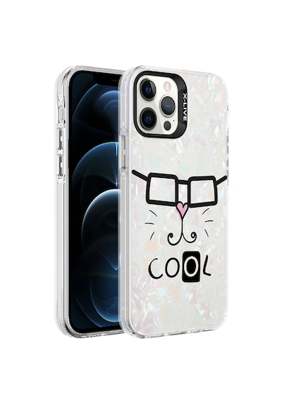 Apple Uyumlu iPhone 12 Pro Max Uyumlu Mermer Desenli Zore Marbello Kılıf-beyaz Beyaz -