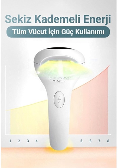 Tüm Vücut Ve Yüz İçin Ipl Buz Lazer-900.00 Atım-8 Aşamalı Güç-ağrısız Kullanım Tf001