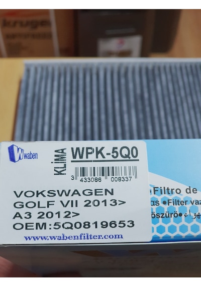 Volkswagen Golf Vıı Karbonlu Polen Filtresi (2012 Sonrası)
