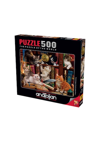 Anatolian 500 Parçalık Puzzle - Kediler ve Kitaplar 3618
