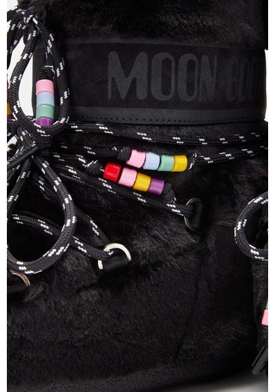 Moon Boot Icon Low Faux Fur Beads Kadın Bot 80d1409470 Siyah