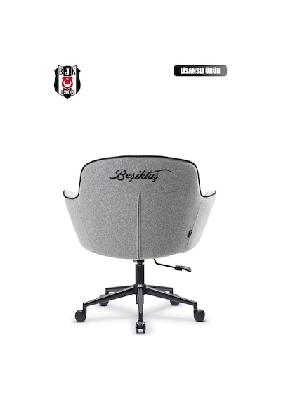 Fanchair X Beşiktaş Icon Gri Kumaş Çalışma Koltuğu-77