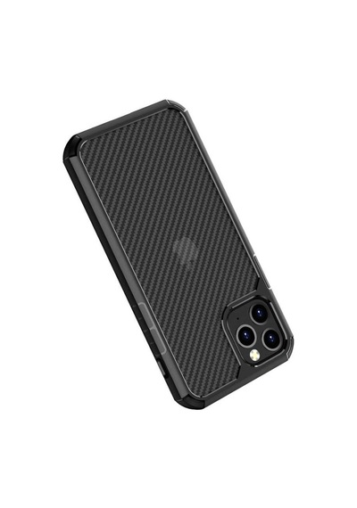 Apple Uyumlu iPhone 11 Pro Max Kılıf Zore Inoks Fiber Yüzey Tasarım Kılıf Siyah