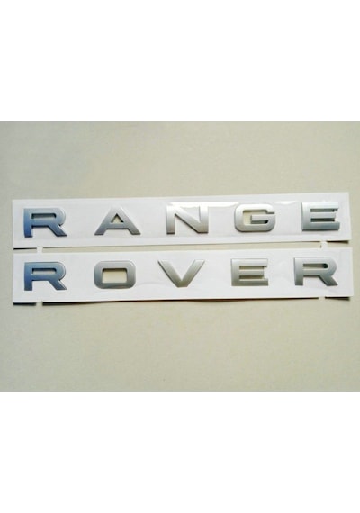 Range Rover Uyumlu Sport Kaput Ve Bagaj Yazısı Gri Renk