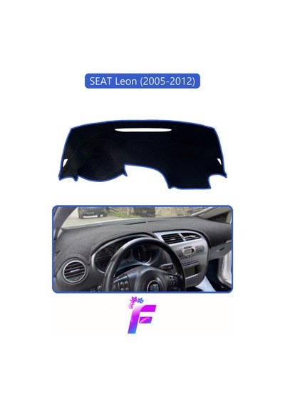 Seat Leon 2005-2012 Uyumlu Torpido Örtüsü Yansıma Önleyici Tam Koruma Hızlı Montaj K23 Torpido Halısı