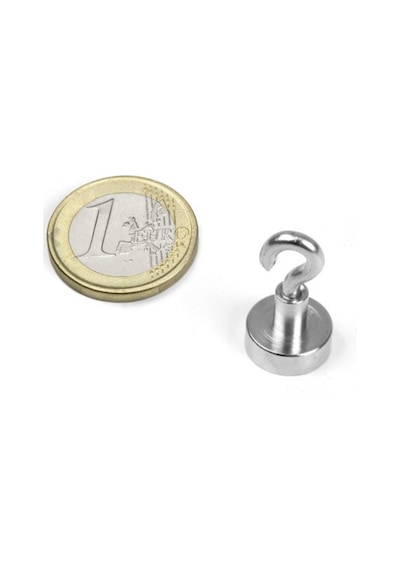 12Mm Pot Mıknatıs - Güçlü Neodyum Askı Kanca Mıknatıs