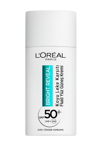 L'oreal Parıs Bright Reveal Spf50, Koyu Leke Karşıtı Fluid Günlük Yüz Güneş Kremi 50ml Sku: Smg8690010392688 Açık Bej