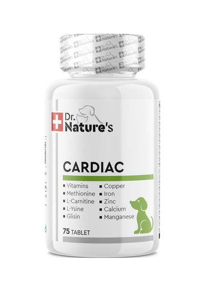 Dr. Nature's Cardiac Kalp Yetmezliği Köpekler için Besin Takviyesi 75 Tablet