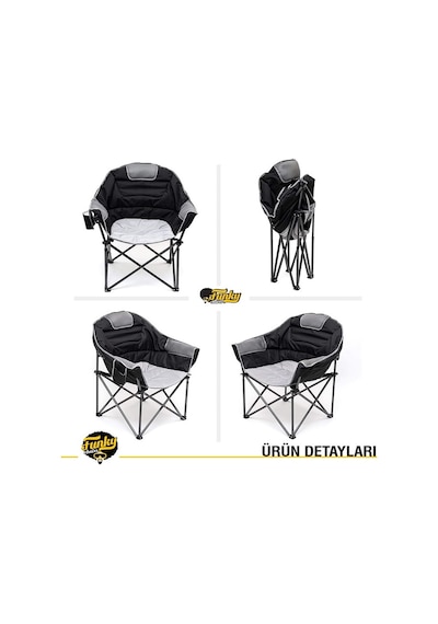 Funky Chaırs Moon Xxl Kamp Koltuğu Siyah
