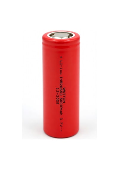 Inr 26650 5000mah 3.7v Li-ion Şarj Edilebilir Pil - Kırmızı