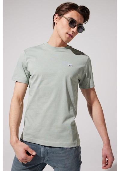 Lee Bisiklet Yaka T-shirt Yeşil Erkek Kısa Kol T-shirt 000000000101982739 Mint