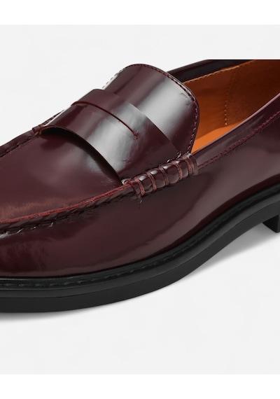 Steve Madden Adıson Wıne Leath Kadın Bordo Loafer Adıson-wıne
