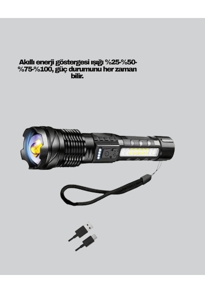 Outdoor Ve Acil Durum İçin Güçlü Led El Feneri