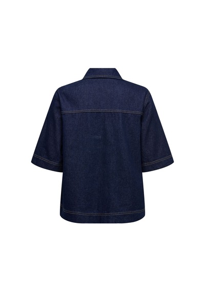 Only Onlbelle S/s Shırt Dnm Gua Noos Kadın Mavi Gömlek - 15347084
