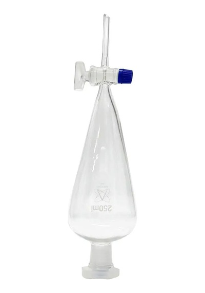 Ayırma Hunisi Musluklu Armudi Form Borosilikat 3.3 Cam - 250 Ml