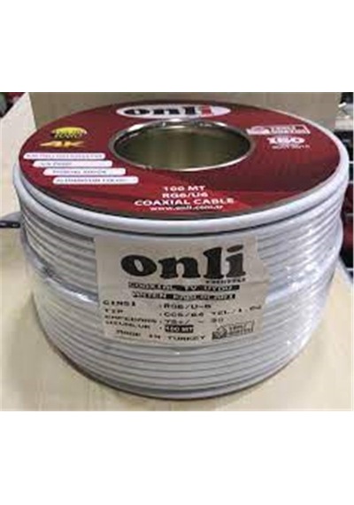 Onli On-6403 Rg6-u6 64 Tel 1,02 Ccs-al 100 Metre Anten Uydu Kablosu