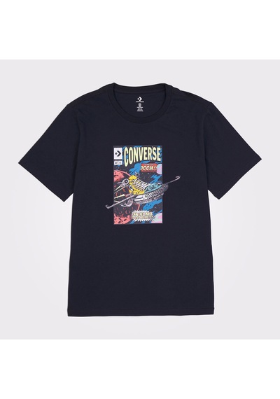 Converse Comic Cover Erkek Siyah T-shirt