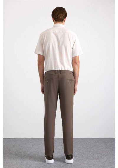 Süvari Koyu Kahve Slim Düz Jogger Pantolon Spn2020500010-kh9