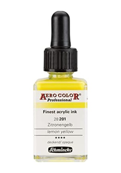 Professional Akrilik Mürekkebi 28 Ml 201 Lemon Yellow Çok Renkli