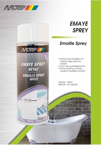 Motip Emaye Beyaz Eşya Buzdolabı Boyama 400Ml - 401499860