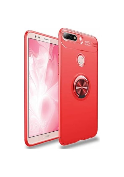 Huawei Honor 7C Kilif Yüzüklü Tam Korumali Silikon Kapak 418751238
