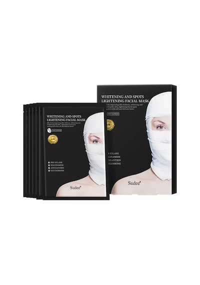 Sudee Whitening And Spots Lightening Facial Mask 30 Ml 5 Ad Lekelerini Açmak İçin Kumaş Maske