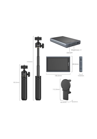 Smallrig - 4851b Kumandalı Ve Tripodlu Magsafe Kablosuz Vlog Monitör Seti