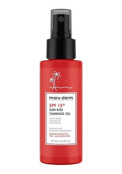 Maru.derm Spf 15+ Bronzlaştırıcı Güneş Yağı 100 Ml