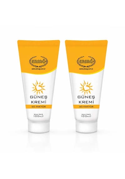 Güneş Kremi 50 Faktörlü 100 Ml 2'li Paket