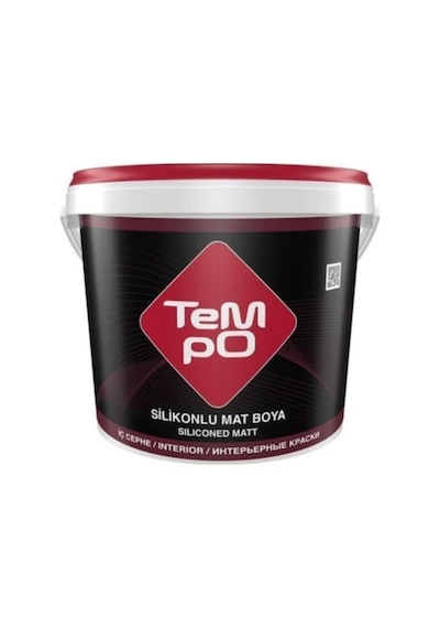 Tempo Silikonlu Mat Plastik İç Cephe Duvar Boyası 10 Kg Zencefil