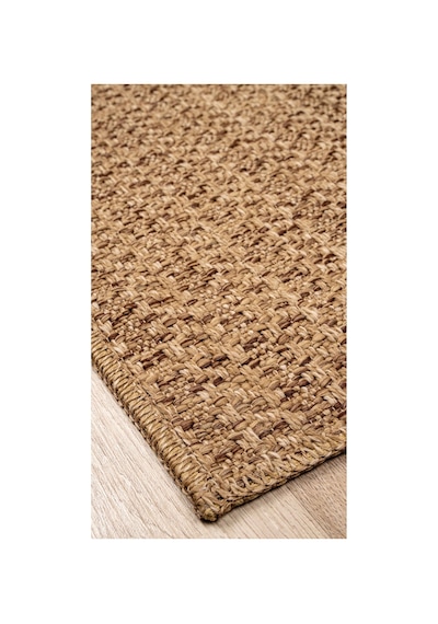 Naturel Sisal Jüt Rengi Hasır Halı Yıkanabilir Kaymaz Taban Dokuma Makine Tozumaz Koyu Bej