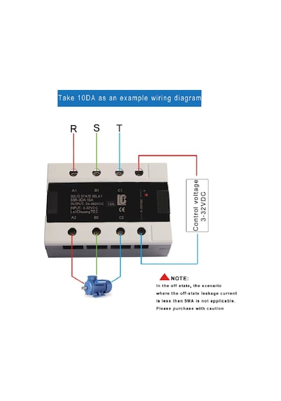 Ssr-3da40a 3-32vdc Solid 3 Fazlı Katı Hal Rölesi