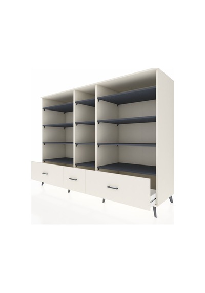 Kronos Dolap 12 Raflı 3 Çekmeceli 220x59x163 Aytaşı-antrasit/ayt Aytaşı-antrasit/aytaşı Kronos Dolap 12 Raflı 3 Çekmeceli 220x59x163 Aytaşı-antrasit/ayt Aytaşı-antrasit/aytaşı