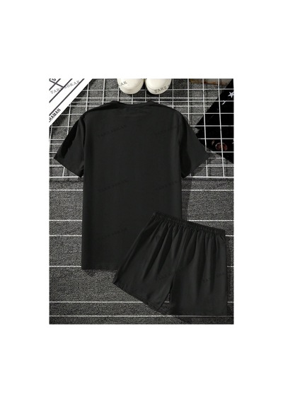 Alt/üst T-shirt Ve Şort Takımı Kod Alt156 Siyah