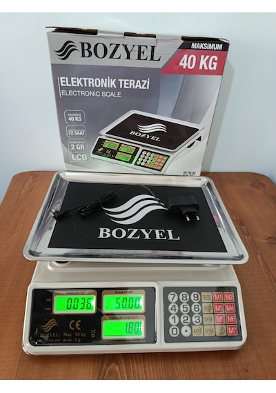 40 Kg Terazi-çift Taraf Ekran-uzun Şarj Süresi-fiyat Hesaplamalı